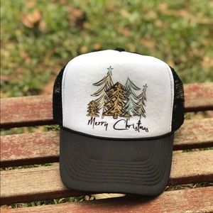 Merry Christmas trucker hat